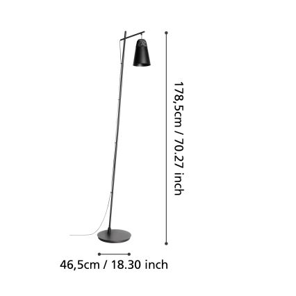 Eglo - Lampadaire 1xE27/40W/230V