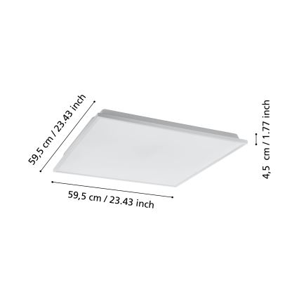 Eglo - LED Dimbaar Plafondlamp LED/31,8W/230V 2700-6500K ZigBee