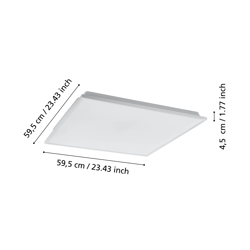 Eglo - LED Dimbaar Plafondlamp LED/31,8W/230V 2700-6500K ZigBee