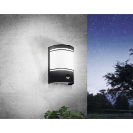 Eglo - Wand Lamp voor Buiten met Sensor 1xE27/40W/230V IP44