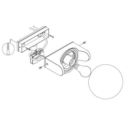 Eglo  - Applique murale extérieur avec capteur 1xE27/15W/230V IP44