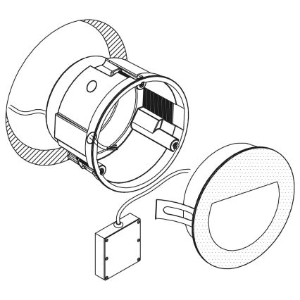 Eglo - LED Inbouw Lamp voor Buiten LED/2,5W/230V IP65 zwart