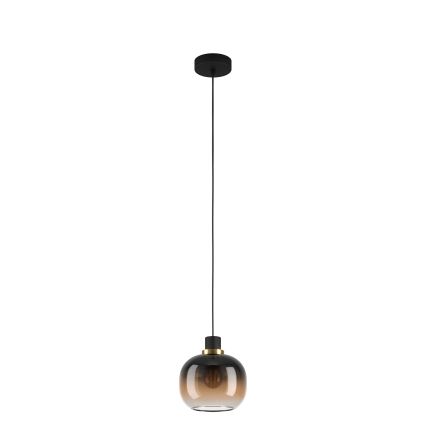 Eglo - Hanglamp aan kabel 1xE27/40W/230V bruin