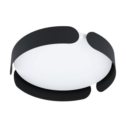 Eglo - Plafonnier LED/20W/230V Ø 37 cm noir