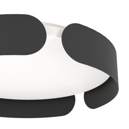 Eglo - Plafonnier LED/20W/230V Ø 37 cm noir