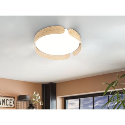 Eglo - LED-plafondlamp LED/20W/230V Ø 37 cm beige