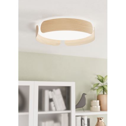 Eglo - LED-plafondlamp LED/20W/230V Ø 37 cm beige