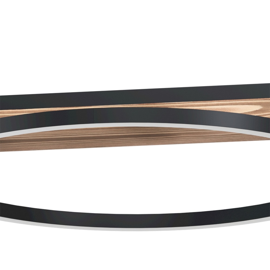 Eglo - Suspension LED dimmable sur câble 2xLED/12,5W/230V+LED/15,5W 3000K marron/noir