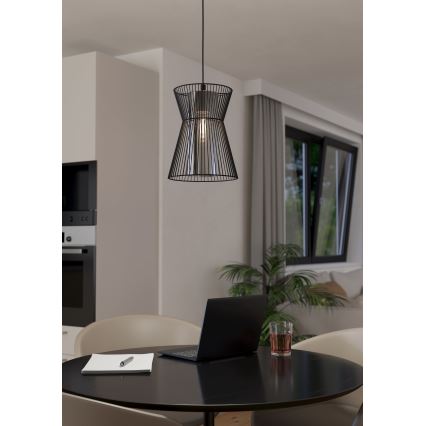 Eglo - Suspension filaire 1xE27/40W/230V noire