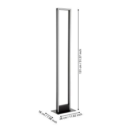 Eglo - Dimbare LED Staande lamp LED/33W/230V 2700-6500K