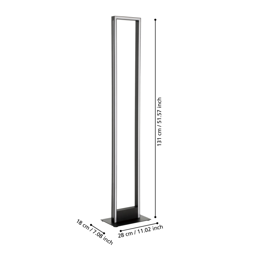 Eglo - Dimbare LED Staande lamp LED/33W/230V 2700-6500K