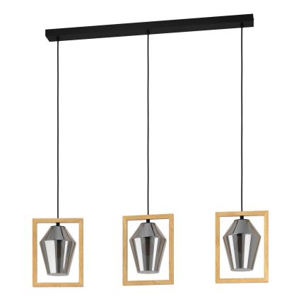Eglo - Suspension filaire 3xE27/40W/230V