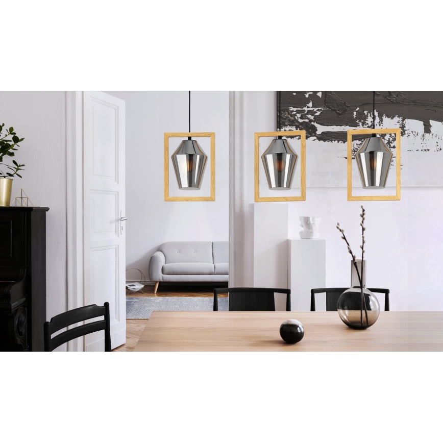 Eglo - Suspension filaire 3xE27/40W/230V
