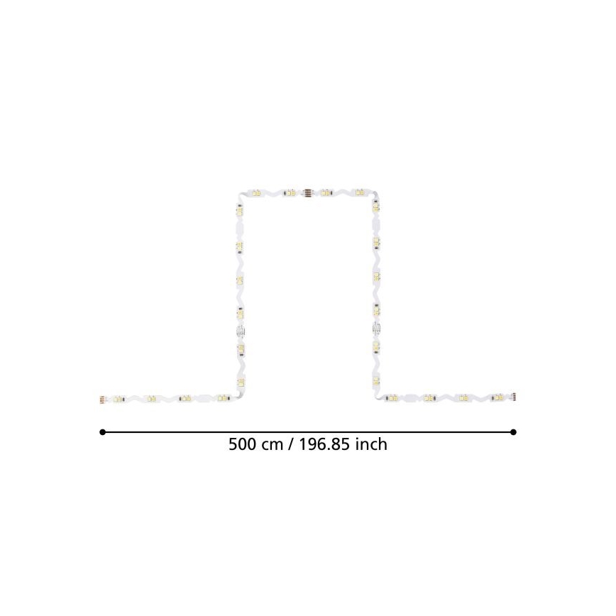 Eglo - Ruban à intensité variable 5m LED/23W/24/230V 2700-6500K + Télécommande