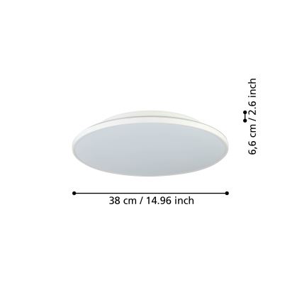 Eglo - LED Plafondlamp LED/21W/230V diameter 38 cm