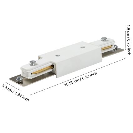 Eglo - Connector voor rail system wit