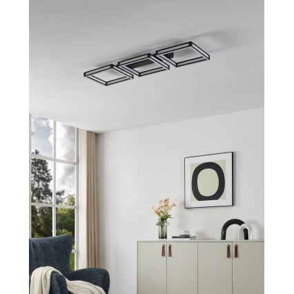 Eglo - plafonnier LED 3xLED/11,2W/230V noir
