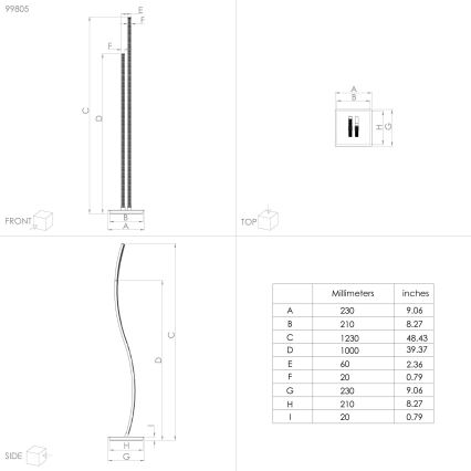 Eglo - Staande LED Lamp LED/8W/230V