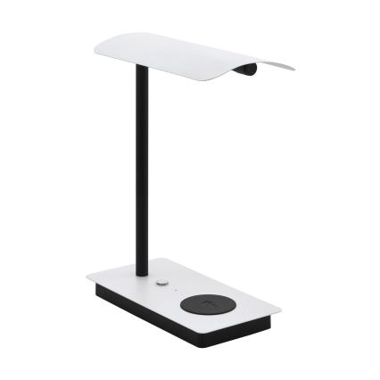 Eglo 99828 - Lampe de table tactile à intensité variable avec charge sans fil LED/5,8W/230V blanche