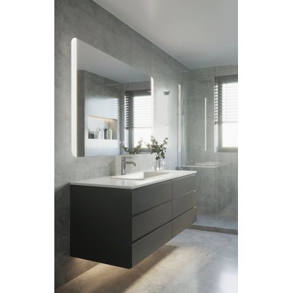 Eglo - LED Badkamer verwarmde wand spiegel met een achtergrondverlichting LED/24W/230V IP44