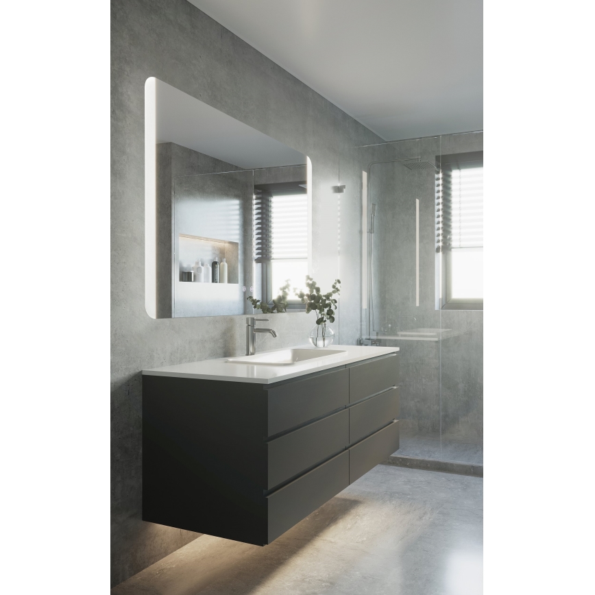 Eglo - LED Badkamer verwarmde wand spiegel met een achtergrondverlichting LED/24W/230V IP44