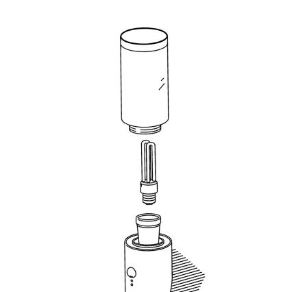 Eglo - Abat-jour de rechange pour éclairage extérieur HELSINKI d. 7,5 cm
