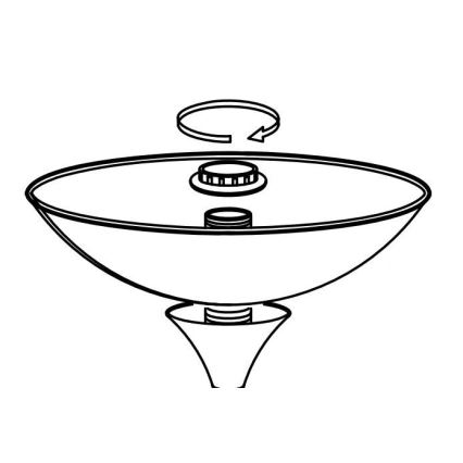 Eglo - Abat-jour de rechange pour lampe UP 2 27,5x8 cm blanc