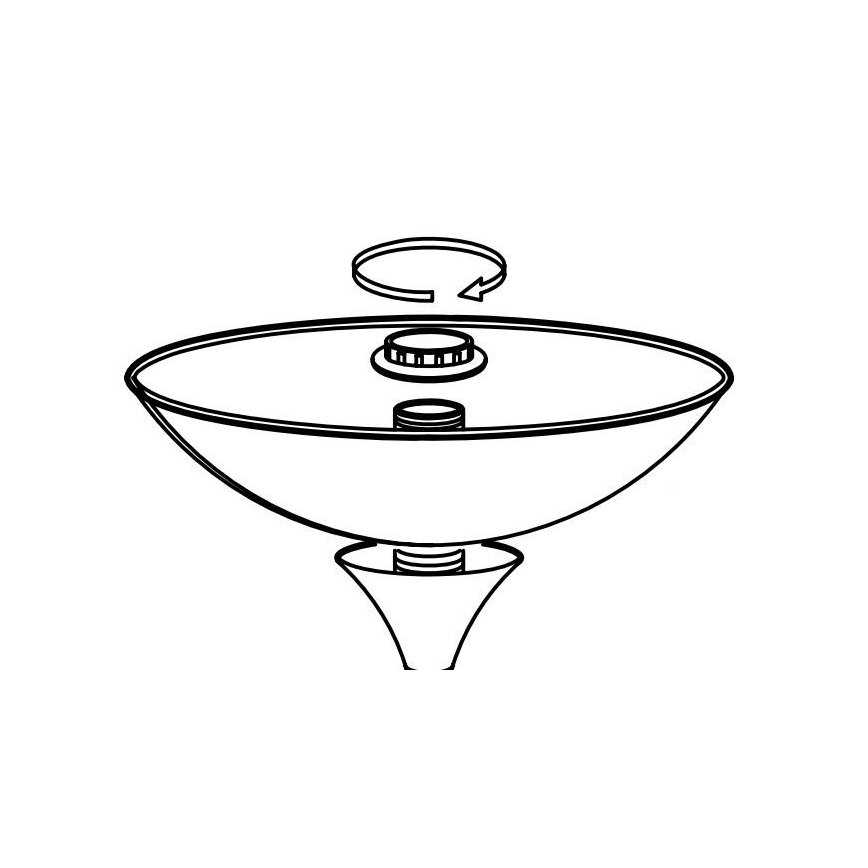 Eglo - Abat-jour de rechange pour lampe UP 2 27,5x8 cm blanc