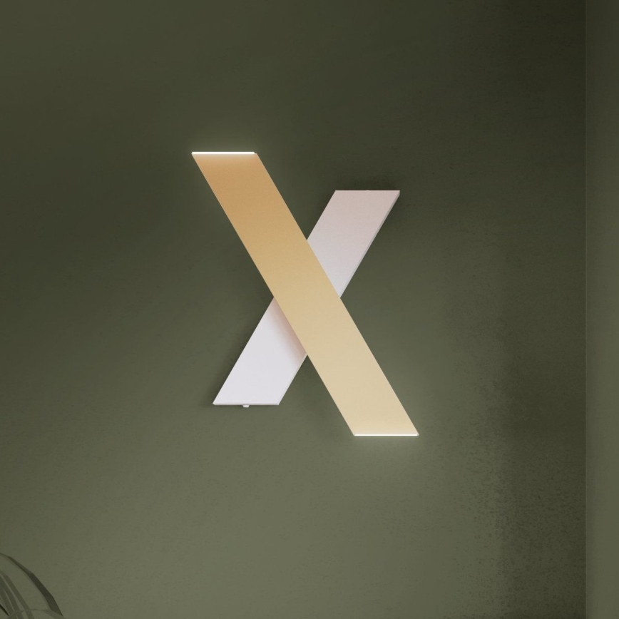 Eglo - Applique murale 2xLED/5W/230V 3000K doré/blanc