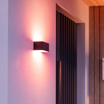Eglo - Applique murale d'extérieur LED RGBW dimmable LED/10W/230V 2700-6500K IP55 noire