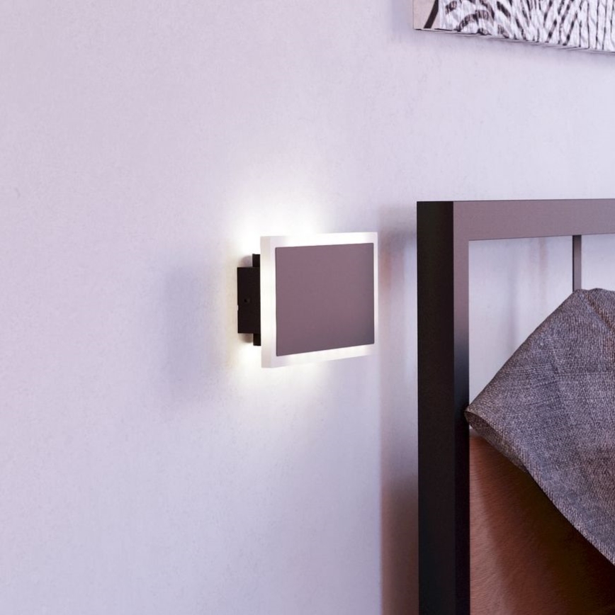 Eglo - Applique murale LED/12W/230V 3000K 12x23 cm noir