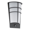 Eglo - Applique murale LED extérieure avec détecteur 2xLED/2,5W
