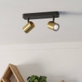 Eglo - Badkamer-spot 2xGU10/5W/230V IP44 zwart/goud