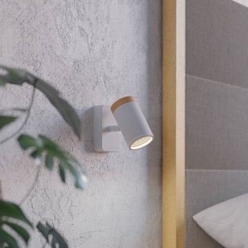 Eglo - Badkamer wandspot 1xGU10/3W/230V IP44 wit/beige