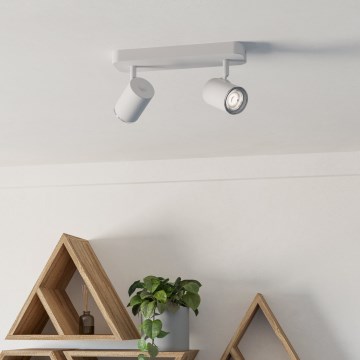 Eglo - Badkamerspot 2xGU10/5W/230V IP44 wit