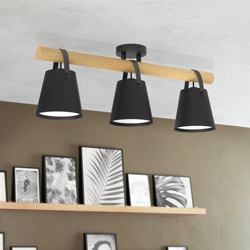 Eglo - Bevestigde hanglamp 3xE27/10W/230V