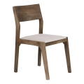 Eglo - Chaise de salle à manger 84x55 cm marron/crème