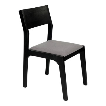 Eglo - Chaise de salle à manger 84x55 cm noir/gris