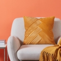Eglo - Coussin décoratif 45x45 cm jaune