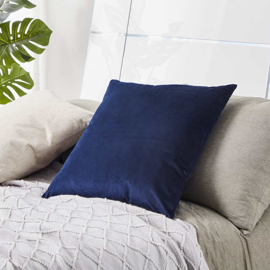 Eglo - Coussin décoratif 50x50 cm bleu