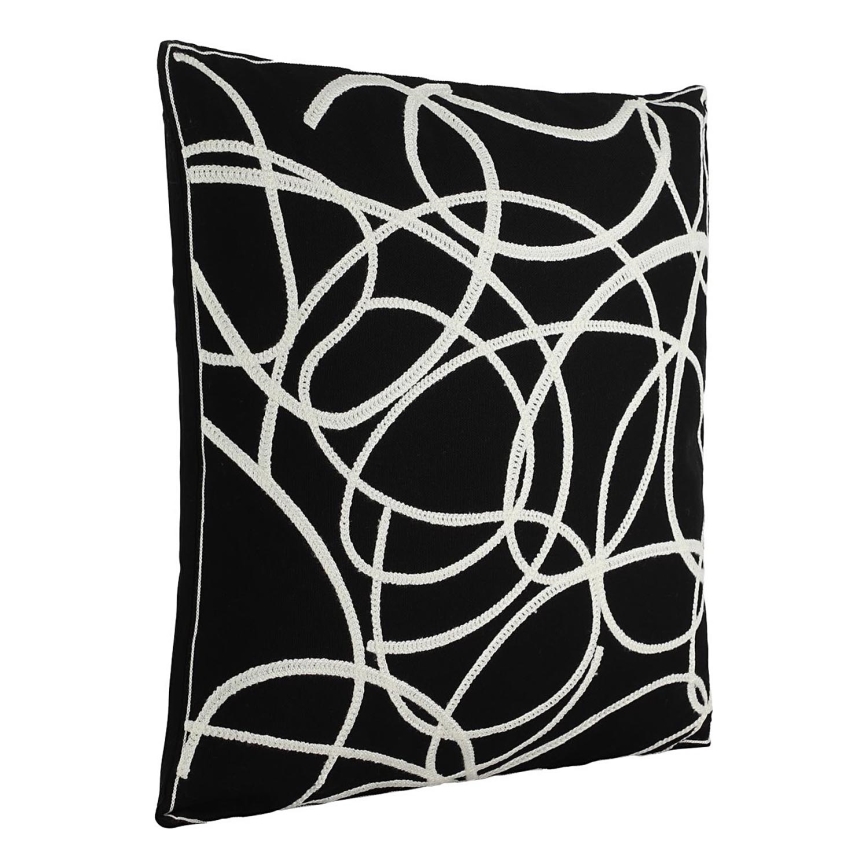 Eglo - Decoratief kussen 45x45 cm zwart/wit