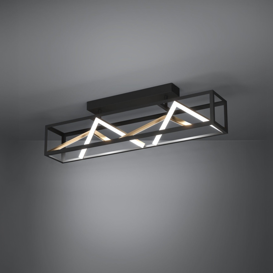 Eglo - Dimbare LED bevestigde hanglamp LED/45W/230V 2700-6500K zwart/goud + afstandsbediening