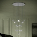 Eglo - Dimbare LED hanglamp aan een koord 17xLED/3W/230V 3000K glanzend chroom