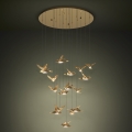 Eglo - Dimbare LED hanglamp aan een koord 17xLED/3W/230V 3000K goud