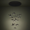 Eglo - Dimbare LED hanglamp aan een koord 17xLED/3W/230V 3000K zwart