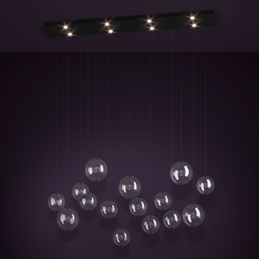 Eglo - Dimbare LED hanglamp aan een koord 8xLED/4,2W/230V 3000K doorzichtig