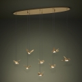 Eglo - Dimbare LED hanglamp aan een koord 8xLED/4,2W/230V 3000K goud