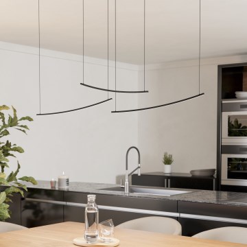 Eglo - Dimbare LED-hanglamp met kabel LED/22W/230V 2700/4000/6500K zwart