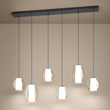 Eglo - Dimbare LED-kroonluchter aan kabel 2xLED/7W/230V + 4xLED/5,5W + 6xLED/1,6W glanzend chroom