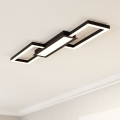 Eglo - Dimbare LED Plafond Lamp LED/37W/230V zwart + afstandsbediening